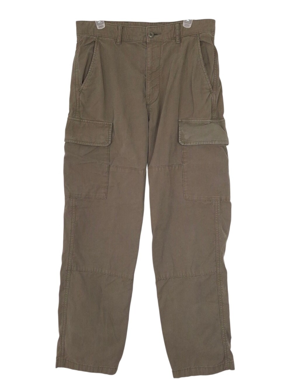 Uniqlo cargo pants baggy gorpcore relaxed grunge military utility olive green